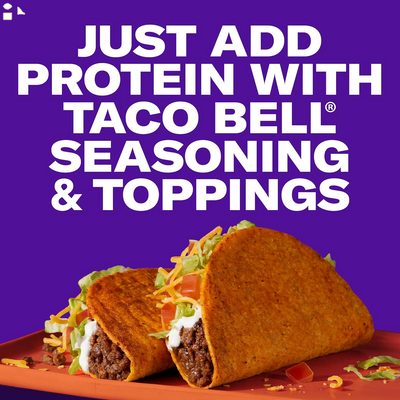 Taco Bell Hot Seasoned Flavor Crunchy Taco Shells, 12 Ct, 4.8 Oz Box