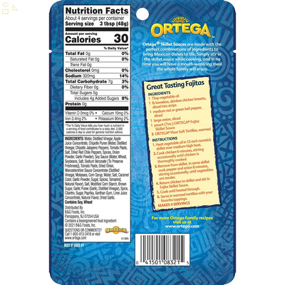 Ortega Fajita Skillet Sauce, 7 Ounce