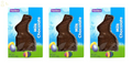 Solid Milk Chocolate Easter Bunny Rabbit, 2.25 Ounce, Pack of 3