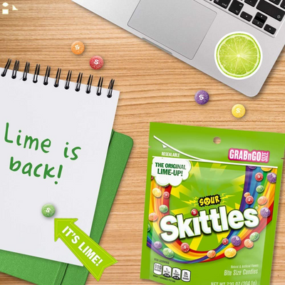Skittles Sour Skittles Candy, 7.2 Oz