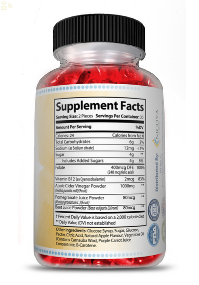 Slimming Gummies 1,000Mg+ Apple Cider Vinegar ACV 60 Gummy USA