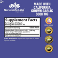 Odorless Pure Garlic 3000 Mg per Serving Maximum Strength 150 Soft Gels