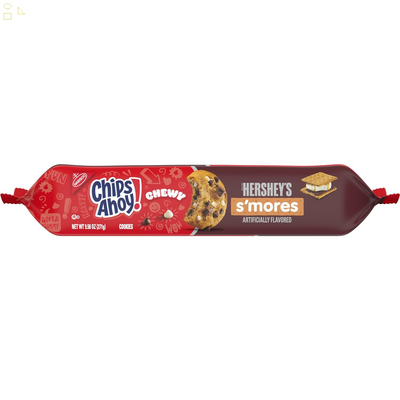 CHIPS AHOY! Chewy Hershey'S S'Mores Milk Chocolate Chip Cookies, Limited Edition, 9.6 Oz Packs