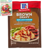 Mccormick. Brown 30% Less Sodium Brown Gravy Mix, 0.87 Oz Packaging may vary