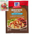 Mccormick. Brown 30% Less Sodium Brown Gravy Mix, 0.87 Oz Packaging may vary