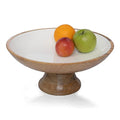 Acacia Wood Fruit Bowl for Kitchen Counter 12" Large
