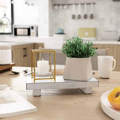 Wood Pedestal Stand Risers 8.7''x3.5'' Small Wooden Riser Soap Stand for Table Countertop Kitchen Sink