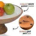 Acacia Wood Fruit Bowl for Kitchen Counter 12" Large