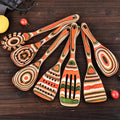 7-Piece wood Utensils Set, Durable, Eco-Friendly, Wooden Spoons for cooking, Kitchen Tool