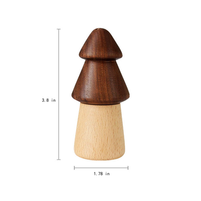 Wood Cute Mushroom Toothpick Holder Container Home Kitchen Dining Room (with toothpicks)