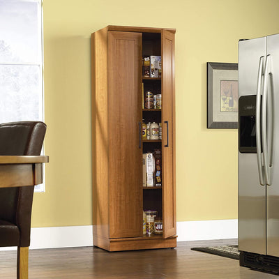 Storage Pantry Cabinets 71.18", Sienna Oak Finish