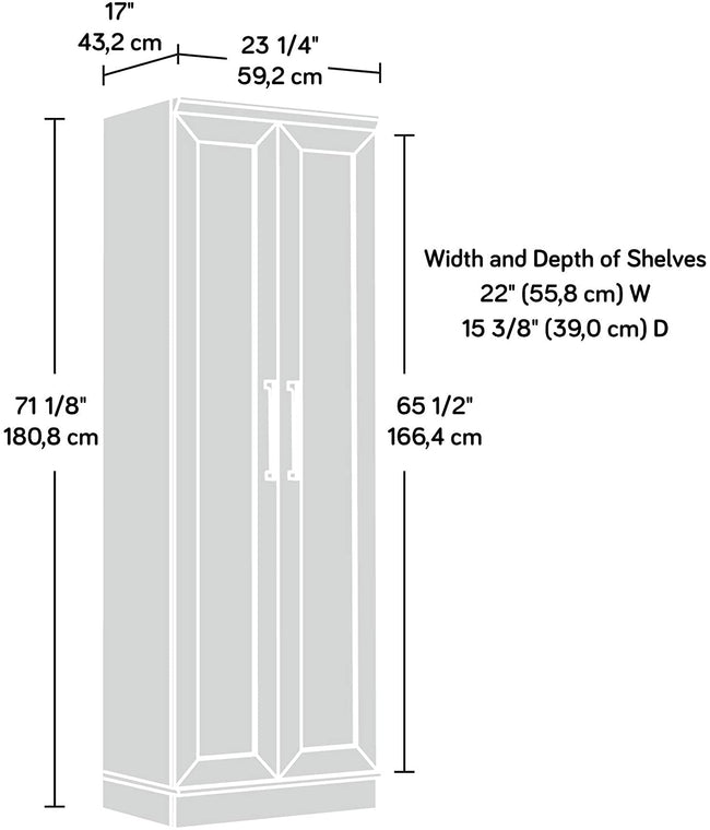 Storage Pantry Cabinets 71.18", Sienna Oak Finish