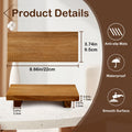 Acacia Wood Riser Soap Tray, Wood Pedestal Soap Dish for Kitchen Counter Sink Stand, Natural Acacia
