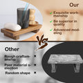 Acacia Wood Riser Soap Tray, Wood Pedestal Soap Dish for Kitchen Counter Sink Stand, Natural Acacia