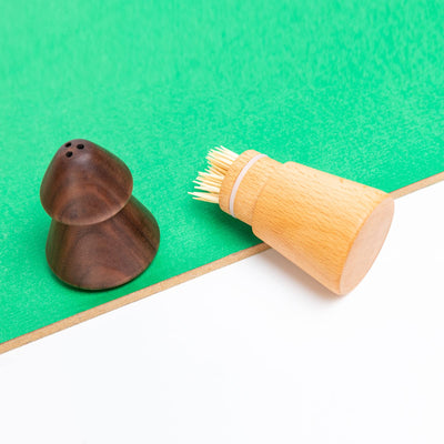 Wood Cute Mushroom Toothpick Holder Container Home Kitchen Dining Room (with toothpicks)