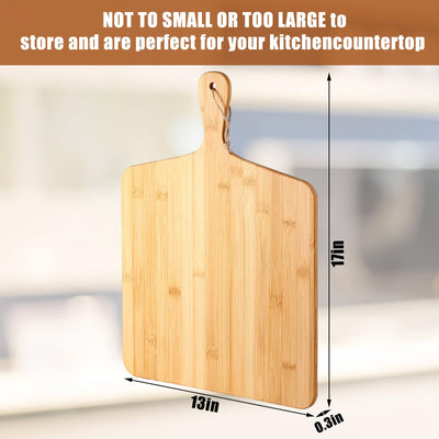12 Packs Cutting Board Set with Handles 15 x 7 Inch, Acacia, Bamboo Wood)