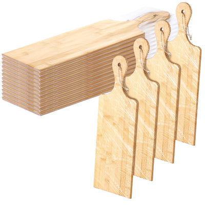 12 Packs Cutting Board Set with Handles 15 x 7 Inch, Acacia, Bamboo Wood)