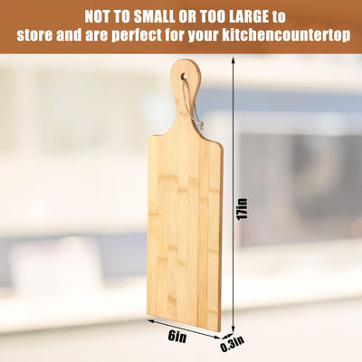 12 Packs Cutting Board Set with Handles 15 x 7 Inch, Acacia, Bamboo Wood)