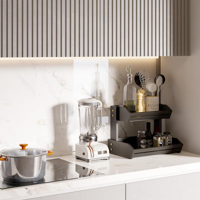 Acacia Wood Fruit Basket - Fruit Bowl for Kitchen Counter, Extra Large Made in USA