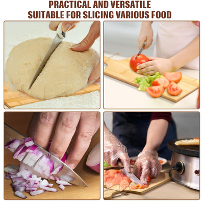 12 Packs Cutting Board Set with Handles 15 x 7 Inch, Acacia, Bamboo Wood)