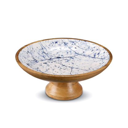 Acacia Wood Fruit Bowl for Kitchen Counter 12" Large