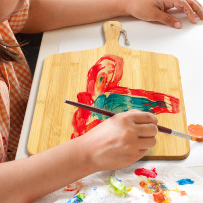 12 Packs Cutting Board Set with Handles 15 x 7 Inch, Acacia, Bamboo Wood)