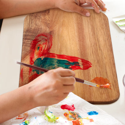 12 Packs Cutting Board Set with Handles 15 x 7 Inch, Acacia, Bamboo Wood)