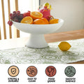 Acacia Wood Fruit Bowl for Kitchen Counter 12" Large