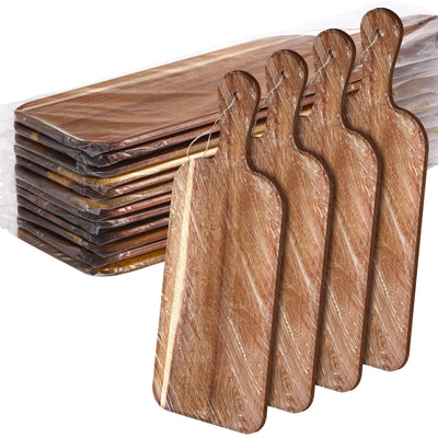 12 Packs Cutting Board Set with Handles 15 x 7 Inch, Acacia, Bamboo Wood)