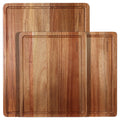 Wood Cutting Boards Set of 3 for Kitchen, Thick Chopping Board, (17x12, 12x10, 12x7 inch)