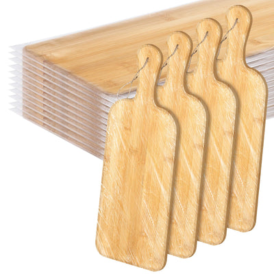 12 Packs Cutting Board Set with Handles 15 x 7 Inch, Acacia, Bamboo Wood)