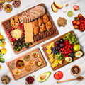 Wood Cutting Boards Set of 3 for Kitchen, Thick Chopping Board, (17x12, 12x10, 12x7 inch)