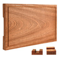 Wooden Cutting Boards For Kitchen Wood Chopping Board Thick One-piece Cutting Board With Juice Groove  15 * 10.2 * 1"