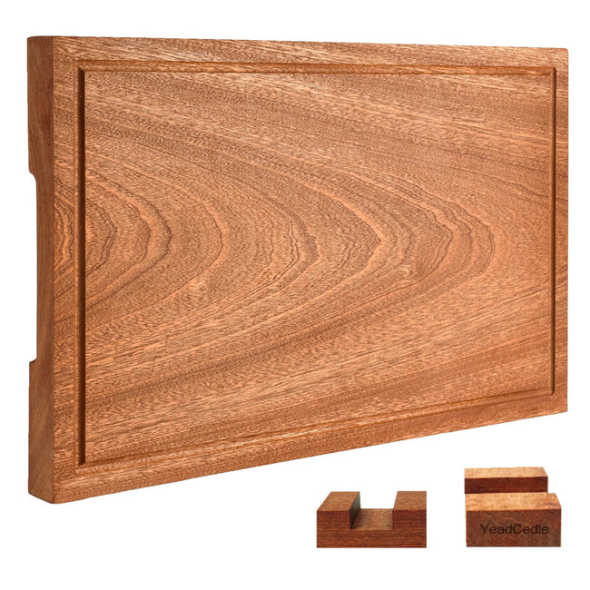 Wooden Cutting Boards For Kitchen Wood Chopping Board Thick One-piece Cutting Board With Juice Groove  15 * 10.2 * 1"