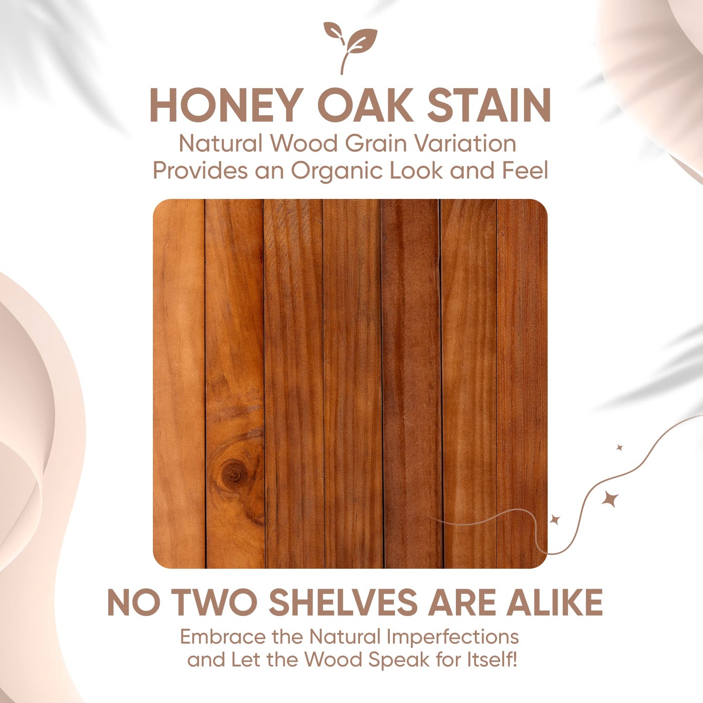 Floating Wooden Shelves for Kitchen Wall Mounted - Thick Industrial Kitchen Wood Shelf Set of 2