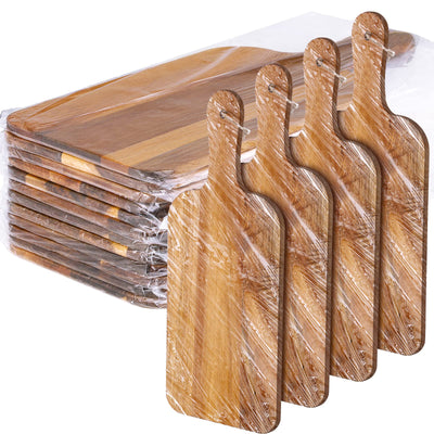 12 Packs Cutting Board Set with Handles 15 x 7 Inch, Acacia, Bamboo Wood)