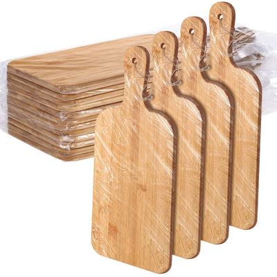 12 Packs Cutting Board Set with Handles 15 x 7 Inch, Acacia, Bamboo Wood)