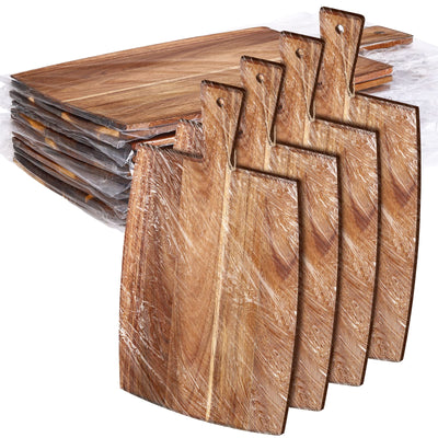 12 Packs Cutting Board Set with Handles 15 x 7 Inch, Acacia, Bamboo Wood)