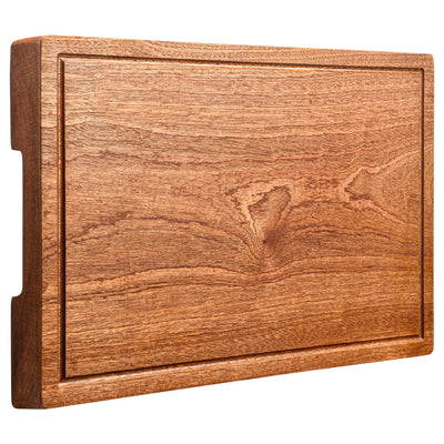 Wooden Cutting Boards For Kitchen Wood Chopping Board Thick One-piece Cutting Board With Juice Groove  15 * 10.2 * 1"