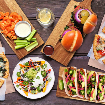 12 Packs Cutting Board Set with Handles 15 x 7 Inch, Acacia, Bamboo Wood)