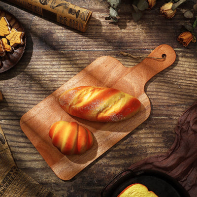 12 Packs Cutting Board Set with Handles 15 x 7 Inch, Acacia, Bamboo Wood)