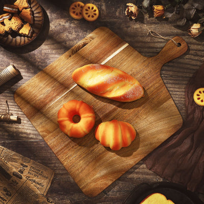 12 Packs Cutting Board Set with Handles 15 x 7 Inch, Acacia, Bamboo Wood)