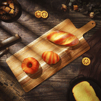 12 Packs Cutting Board Set with Handles 15 x 7 Inch, Acacia, Bamboo Wood)