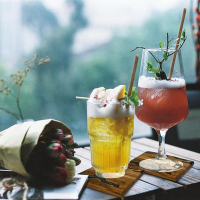 Beautiful Epoxy Resin and Wood Coaster Set Made in USA